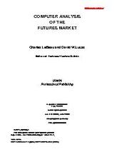 Компьютерный анализ фьючерсных рынков
