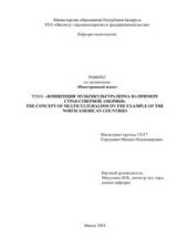 Концепция мультикультурализма на примере стран Северной Америки