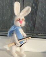 Храбрый заяц и трусливый медведь. Басня скачать